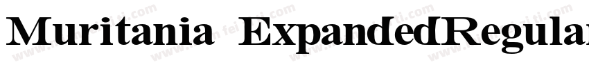 Muritania ExpandedRegular字体转换